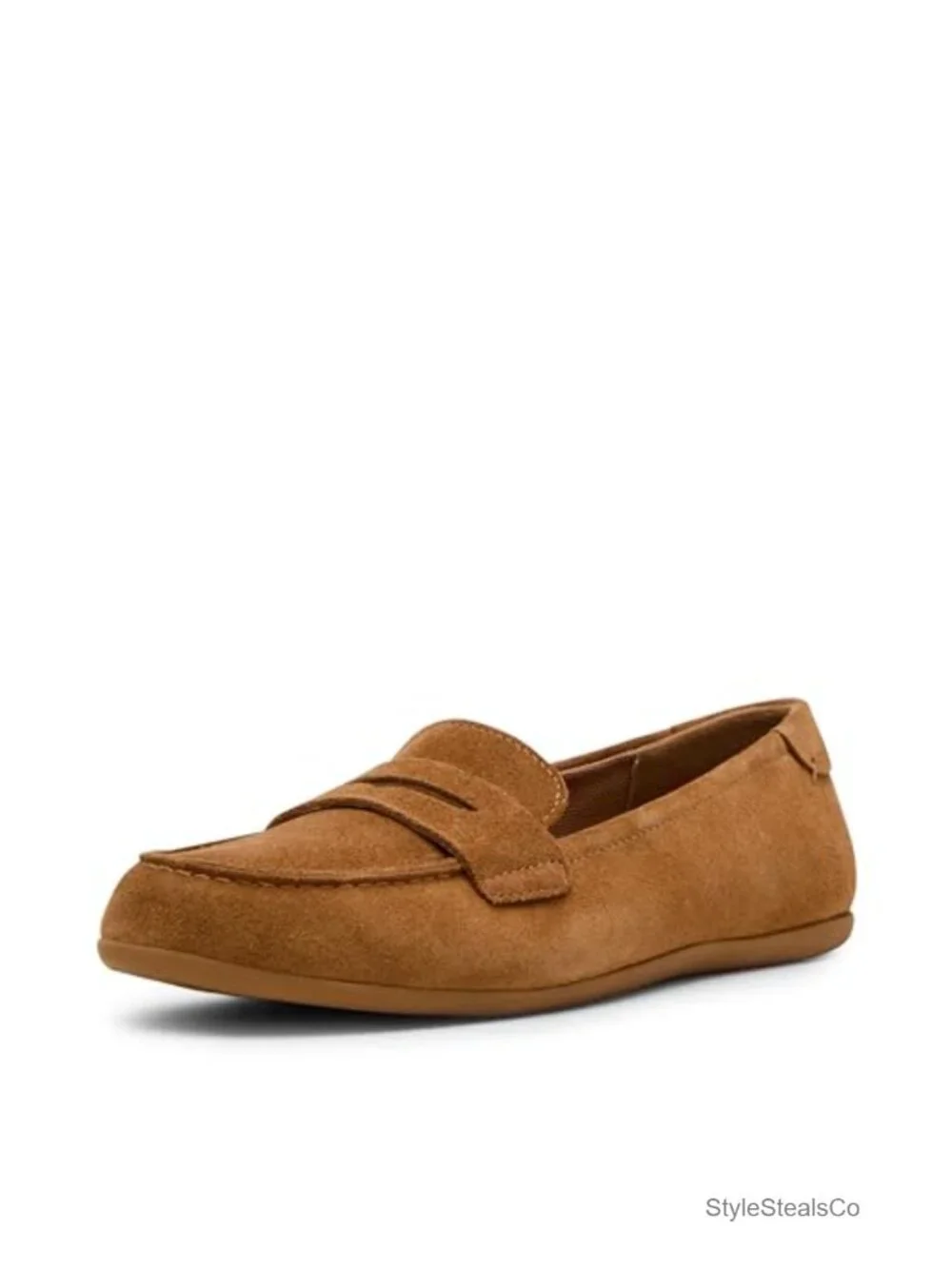 Womens Slip-On Loafers Water Resistant Leather Comfort
